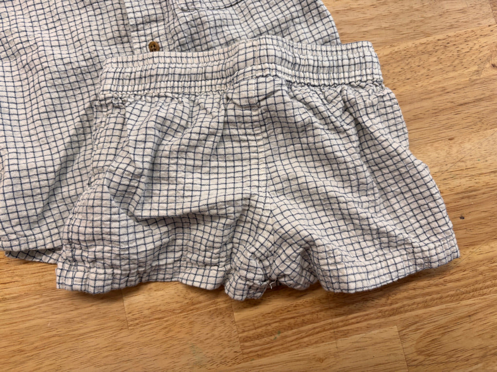 Little Planet by Carters Set – Size 9M (Blue Plaid)