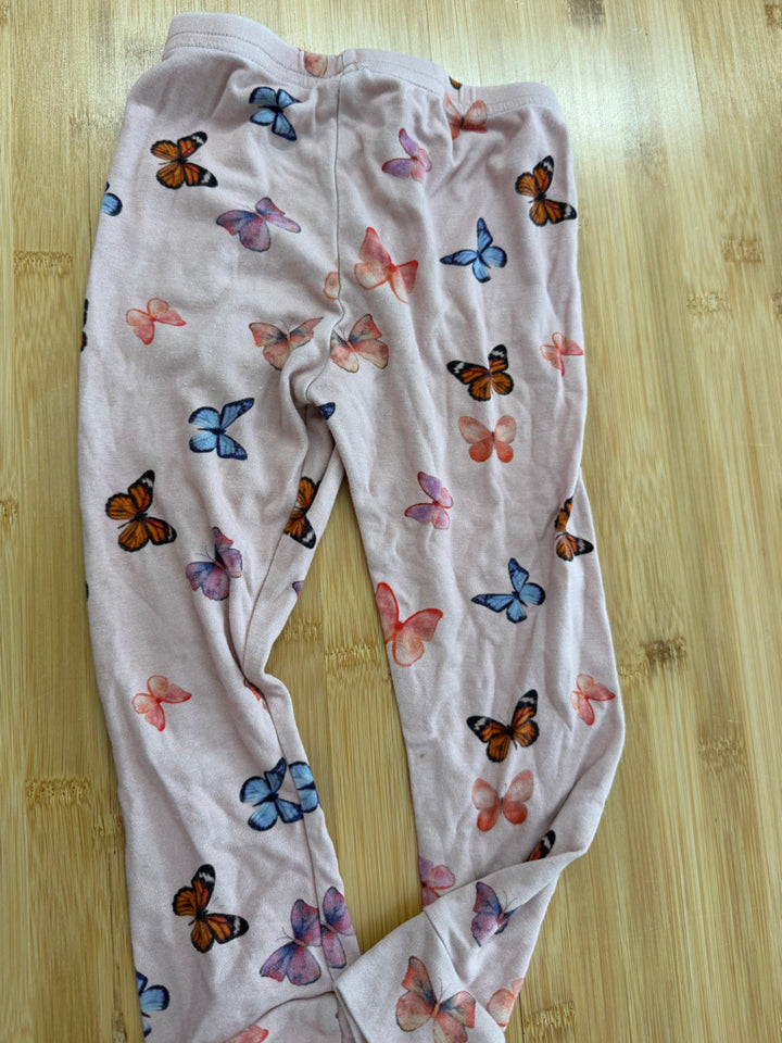Little & Lively Butterfly Leggings – 2T | Light Pink