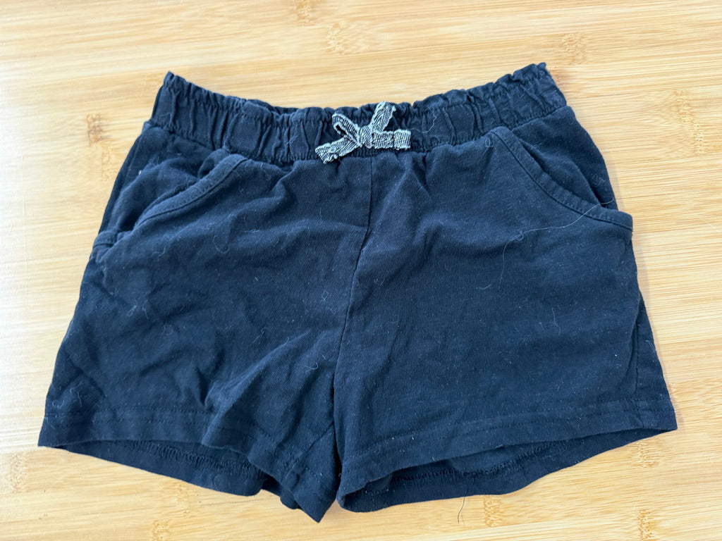 George Girl Shorts – 7/8 | Black Cotton/Polyester