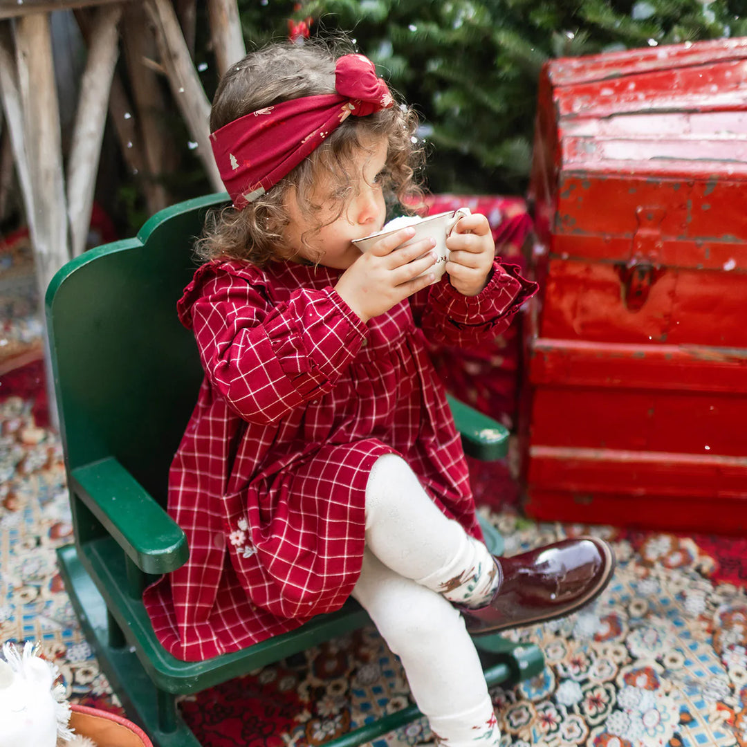 Red Plaid Dress | Long Sleeve