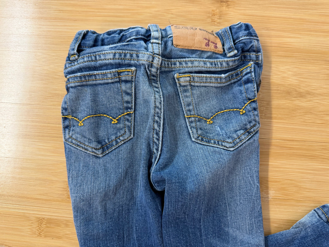 77 Kids by American Eagle Jeans – 3 | Elastic Waist Medium-Light Wash Distressed Vintage ~2011