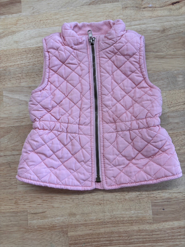 Old Navy Quilted 12-18M Vest – Light Pink
