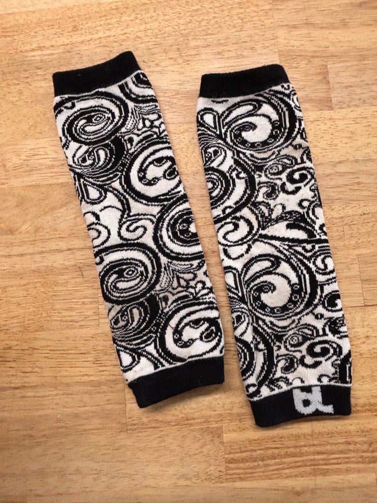 BabyLegs Leg Warmers – One Size (Black/White Swirl) - Nest and Sprout - Consignment