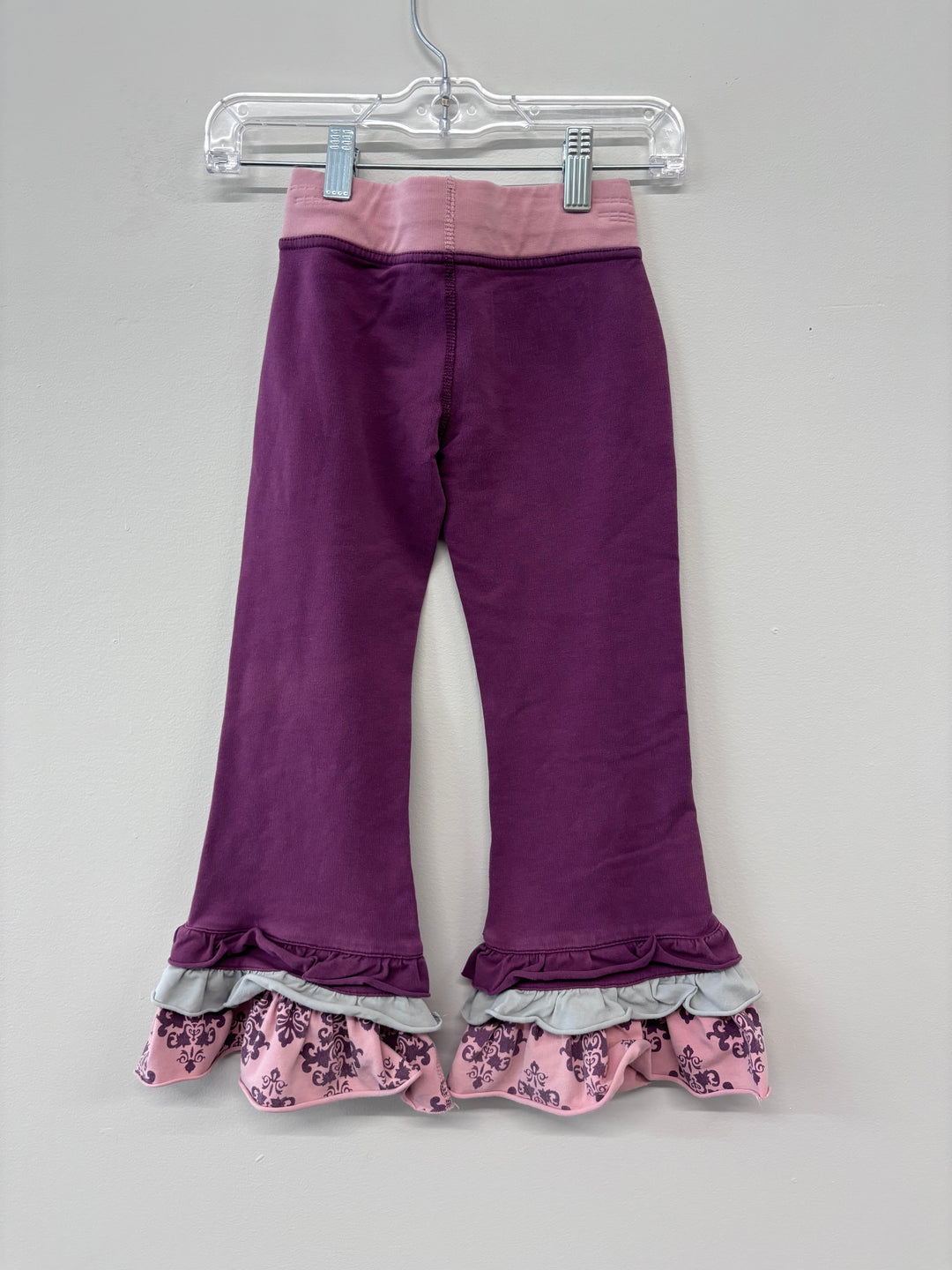 Peekaboo Beans Family Time Pant, Vintage Pink Flares, 4