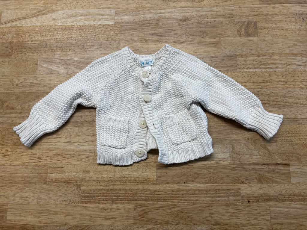 The Children’s Place Cream Cardigan | Size 3–6M