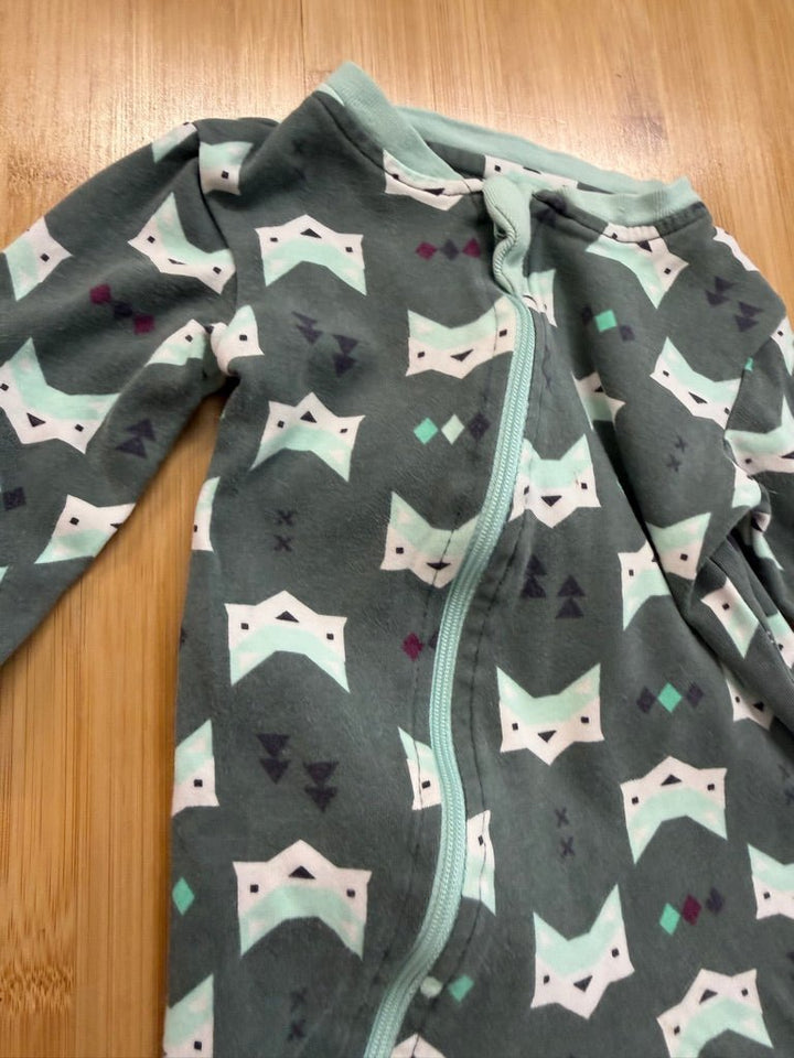 Zippy Jamz Fox Print Sleeper – 9M Est. | Repaired | Play - Nest and Sprout-Consignment