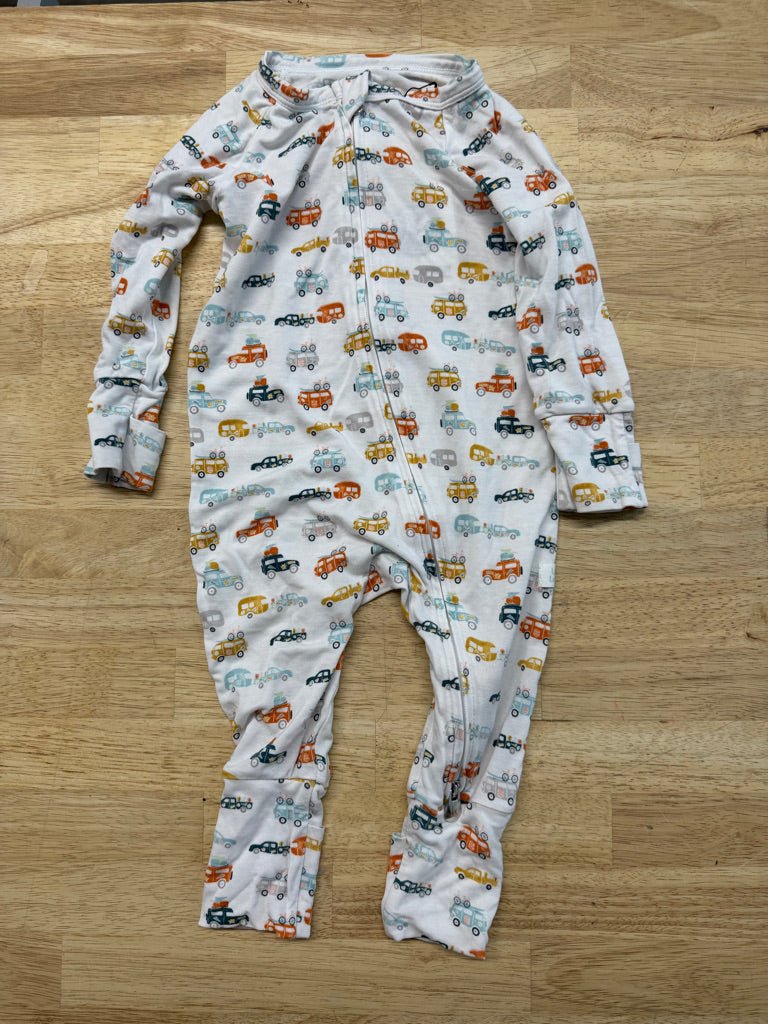 Loulou Lollipop Sleeper – 3–6M | Car Print Tencel - Nest and Sprout - Consignment