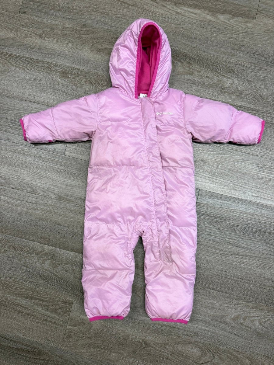 Columbia Bunting Suit Snowsuit – 12-18 Months | Pink | Polyester Blend - Nest and Sprout-Consignment