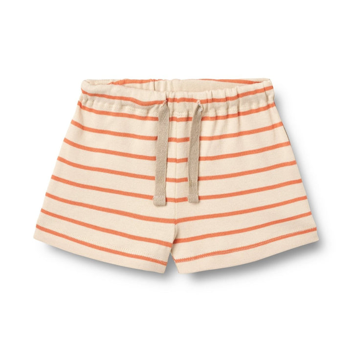 Wheat Kids Shorts – Vic – Orange Stripe | 3M - 2Y - Nest and Sprout - Wheat Kids