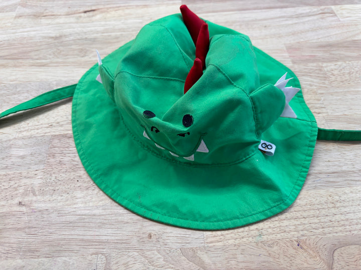Zoocchini 12–24 Months Green Dinosaur Sunhat (Fair)