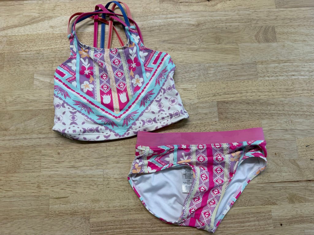 Hatley Geometric Swimsuit – 6 | Purple - Nest and Sprout-Consignment