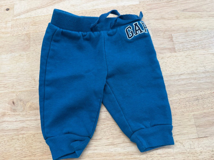 Gap Joggers – 0–3M | Turquoise - Nest and Sprout - Consignment