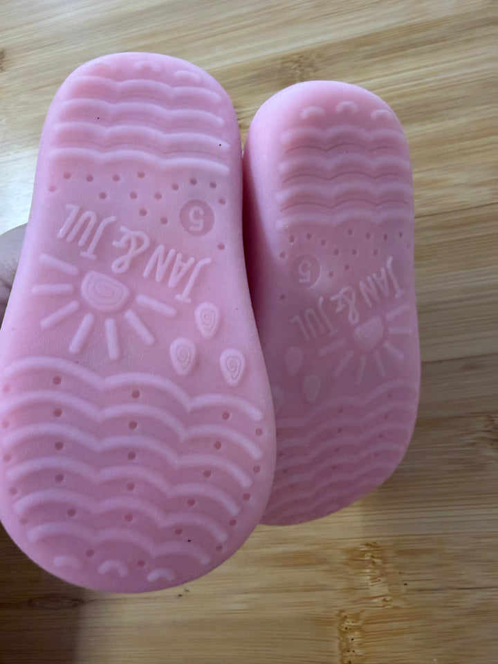 Jan & Jul Knit Jelly Jumper Shoes – 5 | Pink Mesh