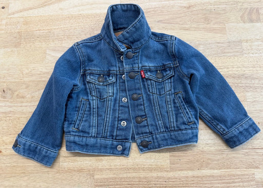Levi's Snap Denim Jacket – 12M | Medium Wash - Nest and Sprout - Consignment