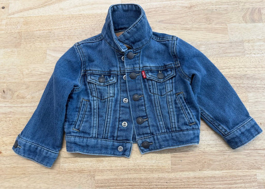Levi's Snap Denim Jacket – 12M | Medium Wash - Nest and Sprout - Consignment
