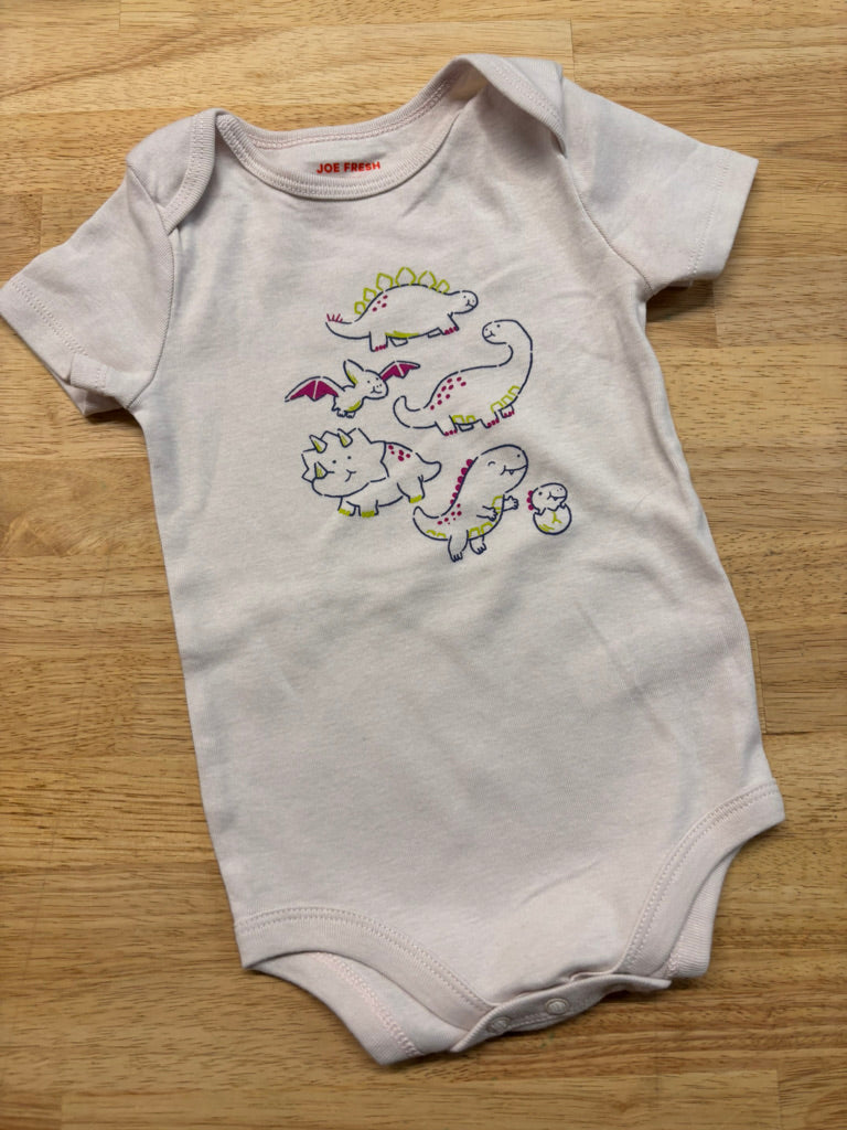 Joe Fresh Bodysuit – 12–18M Purple Dinosaur NWOT