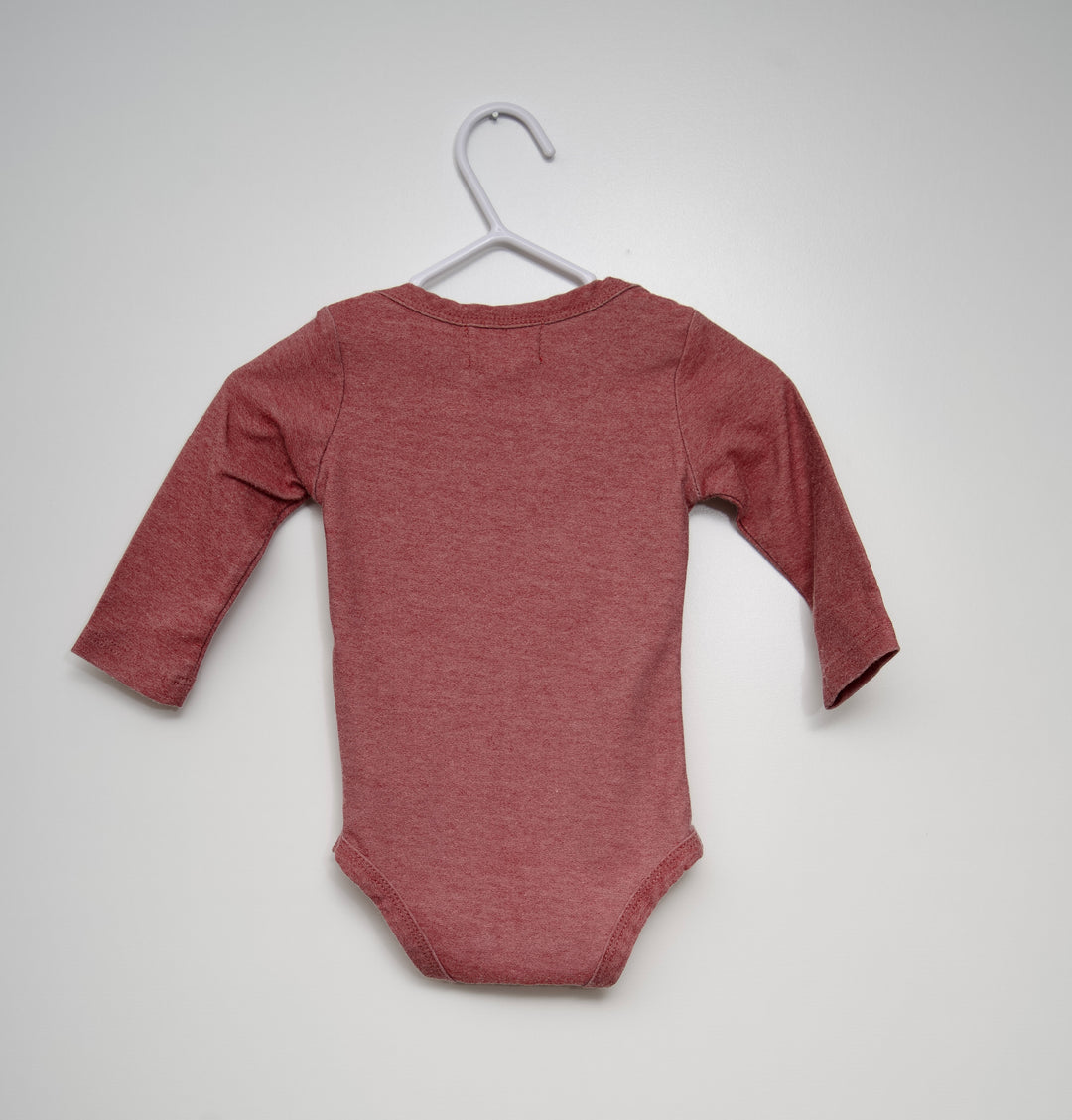 Me & Henry Bodysuit, 0-3 Months, Burgandy | Clearance