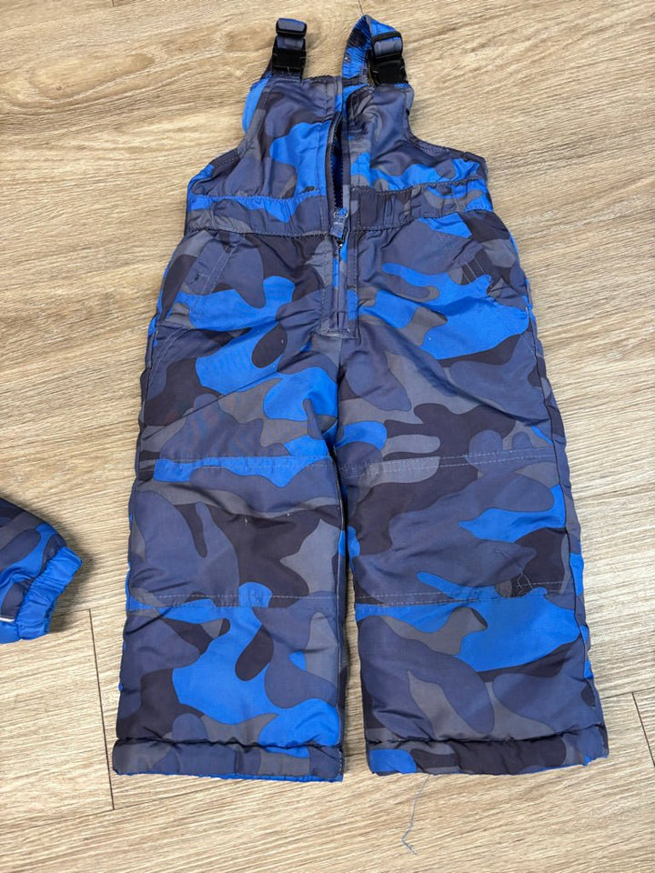 OshKosh Blue Jacket with Camo Snowpants Set | Size 24M - Nest and Sprout-Consignment