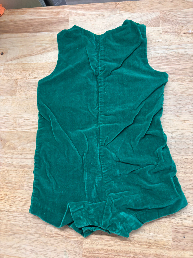 Lisa Jackson Velour Romper 3T – Green Polar Bear