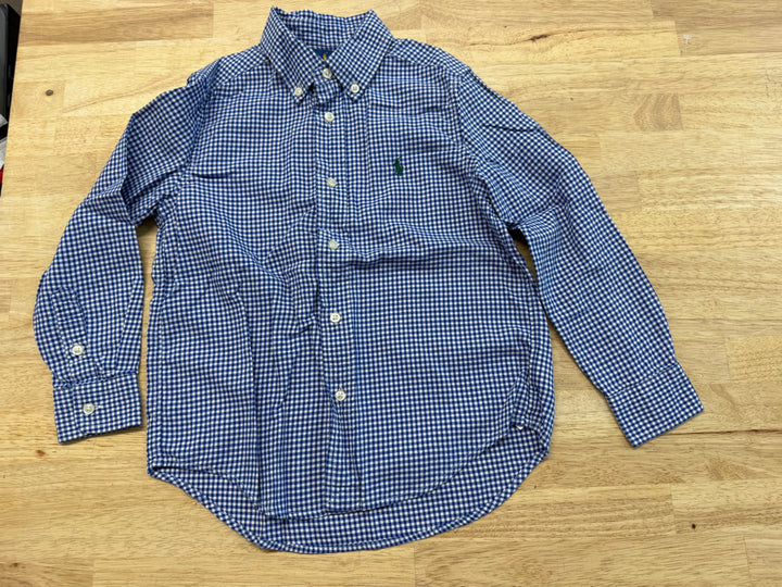 Ralph Lauren Gingham Button-Up Shirt – 5 | Royal Blue