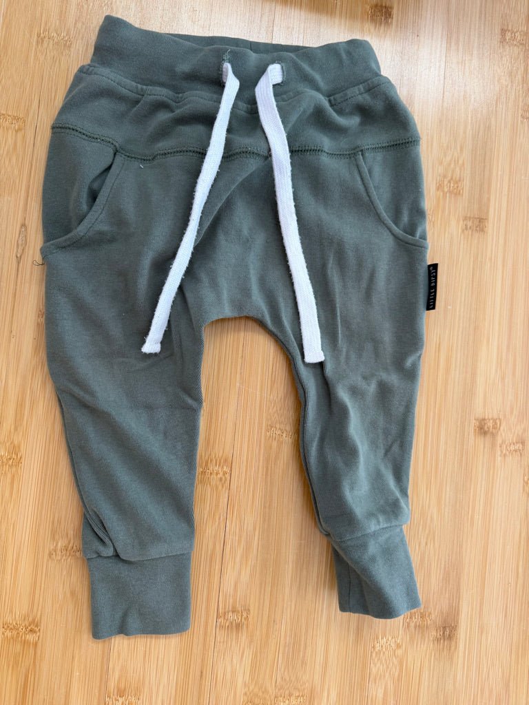 Little Bipsy Sage Green Harem Pant – 12–18M - Nest and Sprout-Consignment