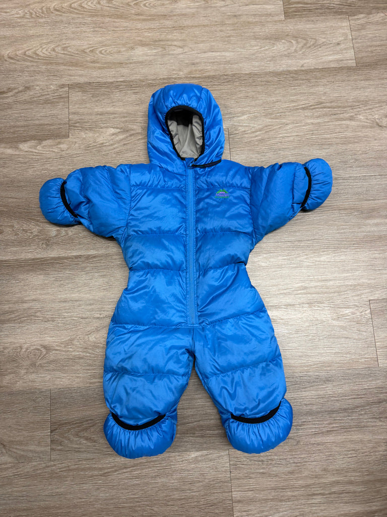 Molehill Equipment Blue Goose Down Bunting Suit – 9–18M | Insulated