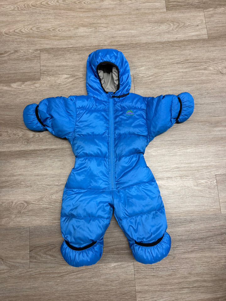 Molehill Equipment Blue Goose Down Bunting Suit – 9–18M | Insulated