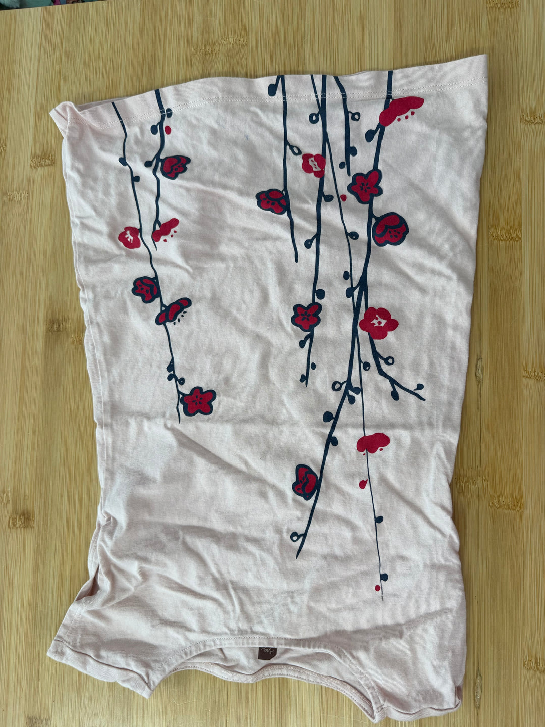 Tea Collection Peach Floral Hem Dress – 3