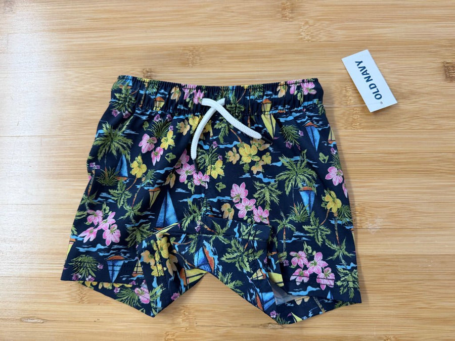Old Navy Sailboat Swim Trunks – 3–6M | Tropical Fit NWT - Nest and Sprout-Consignment