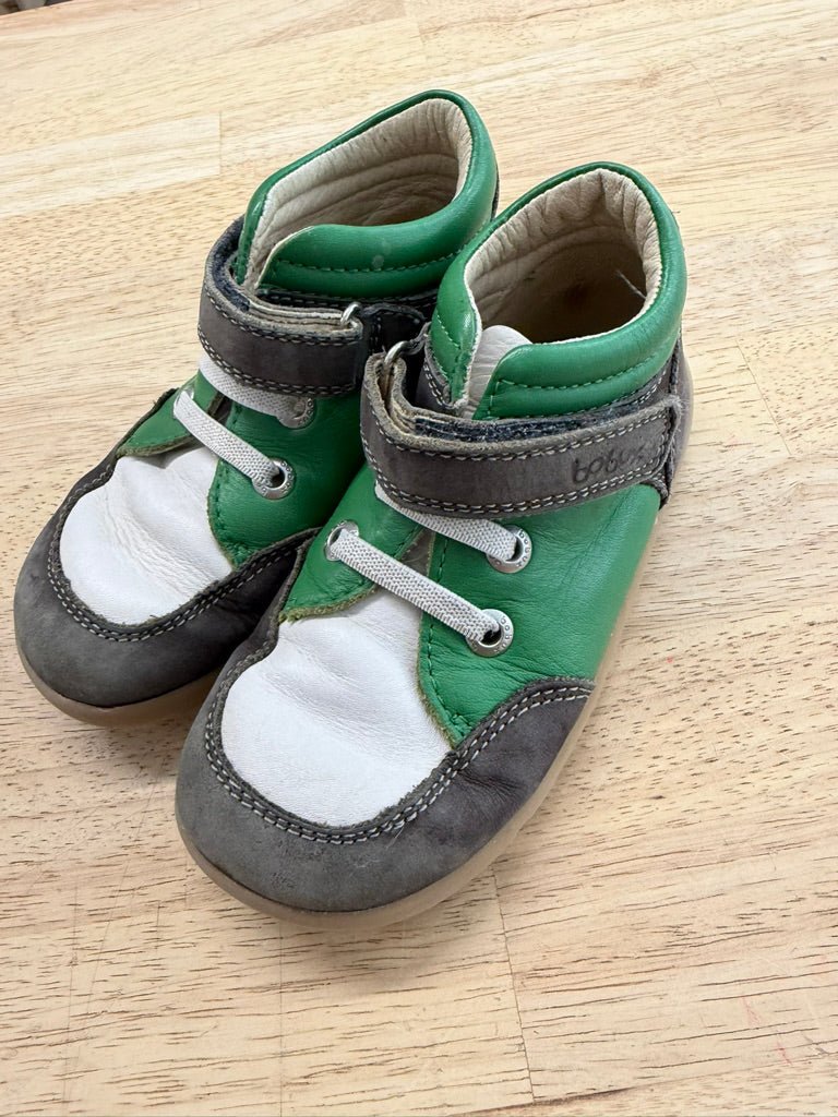 Bobux Sneakers – EU 24 (US 8) | Grey & Charcoal - Nest and Sprout-Consignment