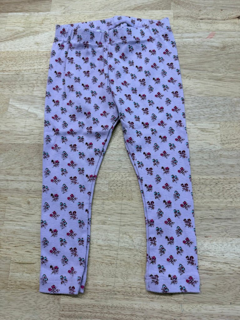Tea Collection Light Purple Floral Legging – 2 - Nest and Sprout-Consignment