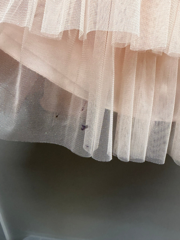 Couture Princess Special Occasion Dress – 12 | Light Pink Pearl Belt Tulle Overlay | Play