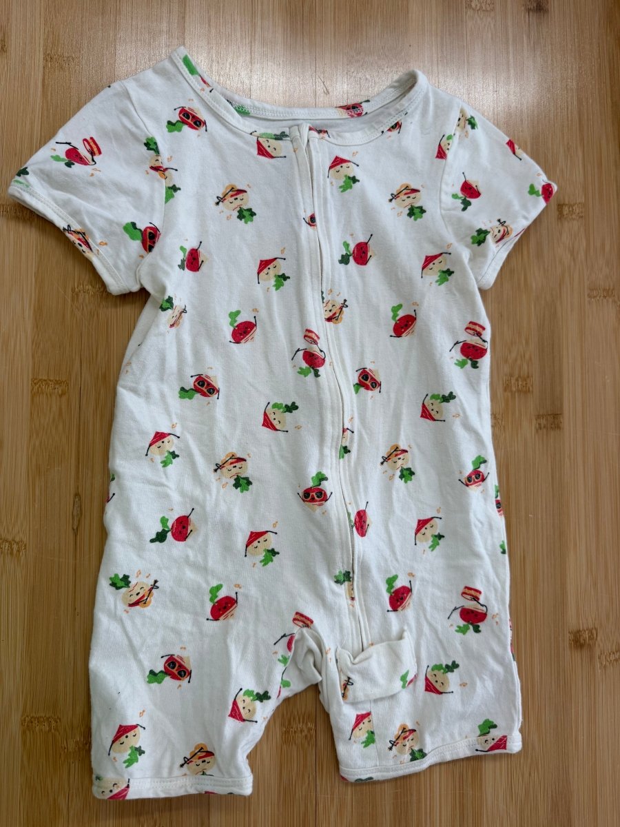 Silkberry Turnip Print Short Romper – 18–24M | Play - Nest and Sprout-Consignment