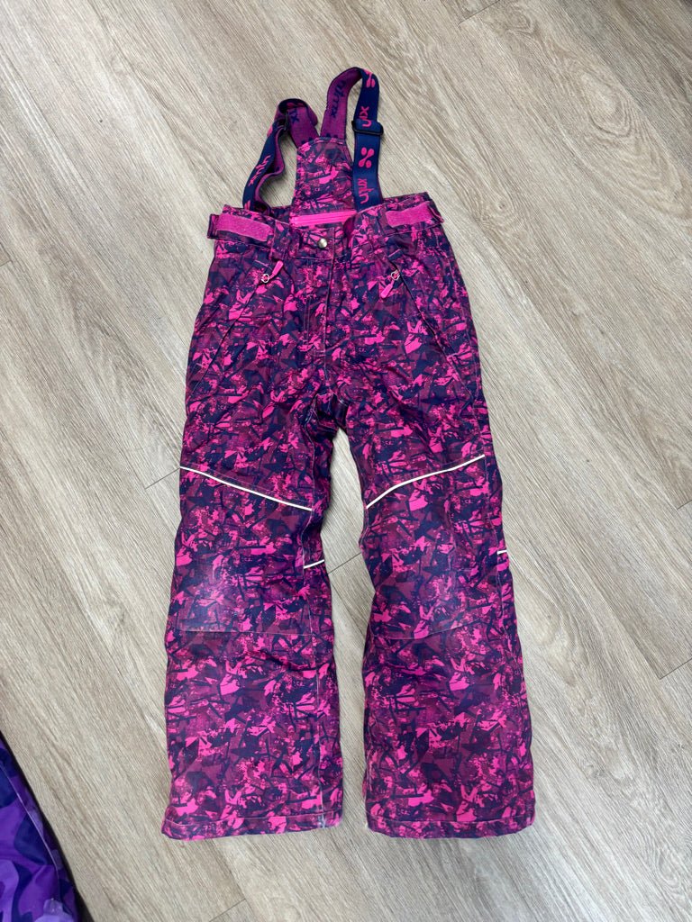 XMTN Purple Fuchsia Pattern Snowpants | Size 7 PLAY - Nest and Sprout-Consignment