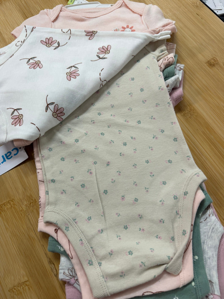 Carter's Bunny Rabbit Bodysuit Set of 7 – 3M | NWT