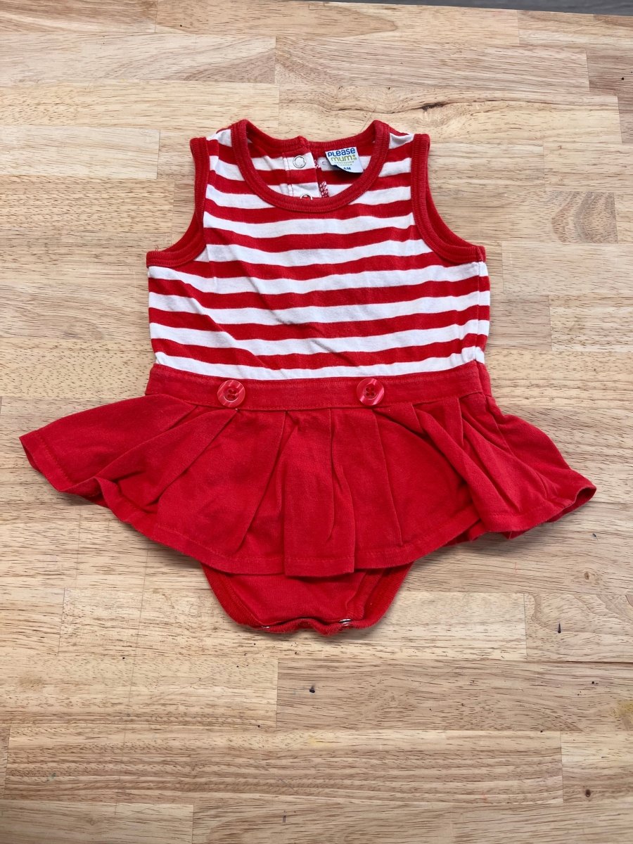 Please Mum Bodysuit Dress, 6 Months - Nest and Sprout - Consignment