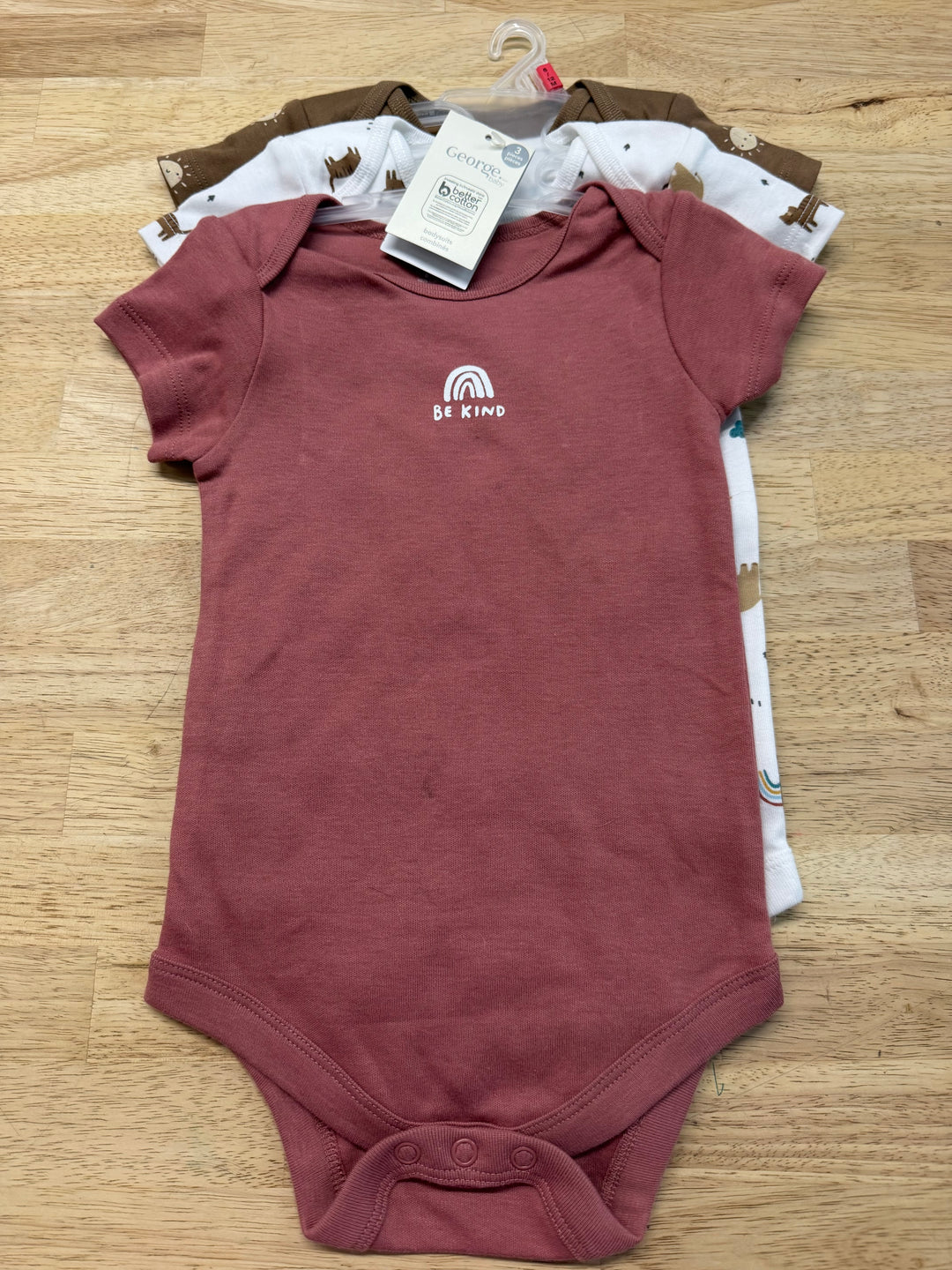George Three-Piece Bodysuit Set – 6–12M | NWT