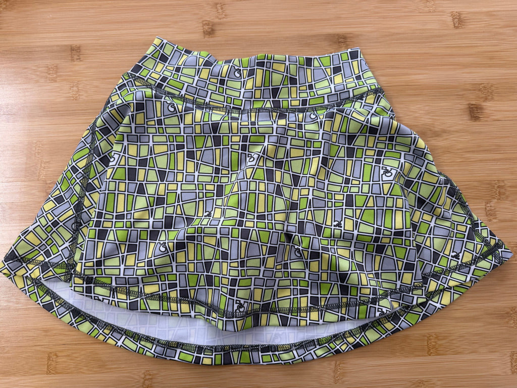 Triple Flip Athletic Skort – TripleFlipp 3, size 8/10 estimated | Green Print