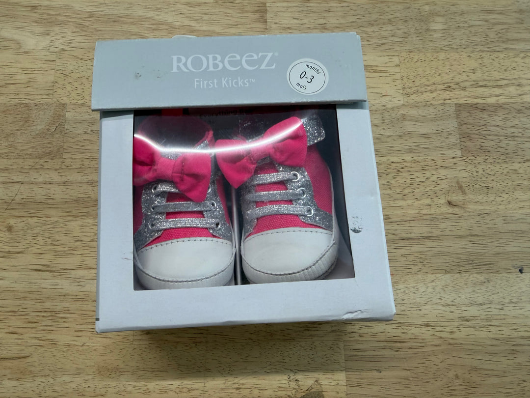 Robeez Lucy Sparke Neon Pink Shoes – 0–3M (EU 16) | NIP