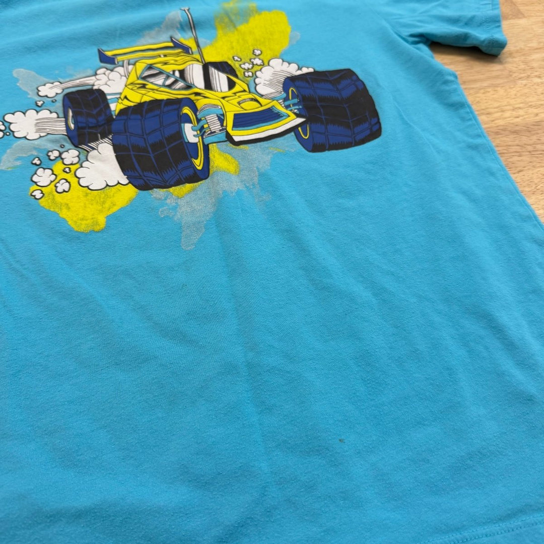 The Children's Place Graphic T-Shirt – 10/12 | Race Car Print | Play - Nest and Sprout-Consignment