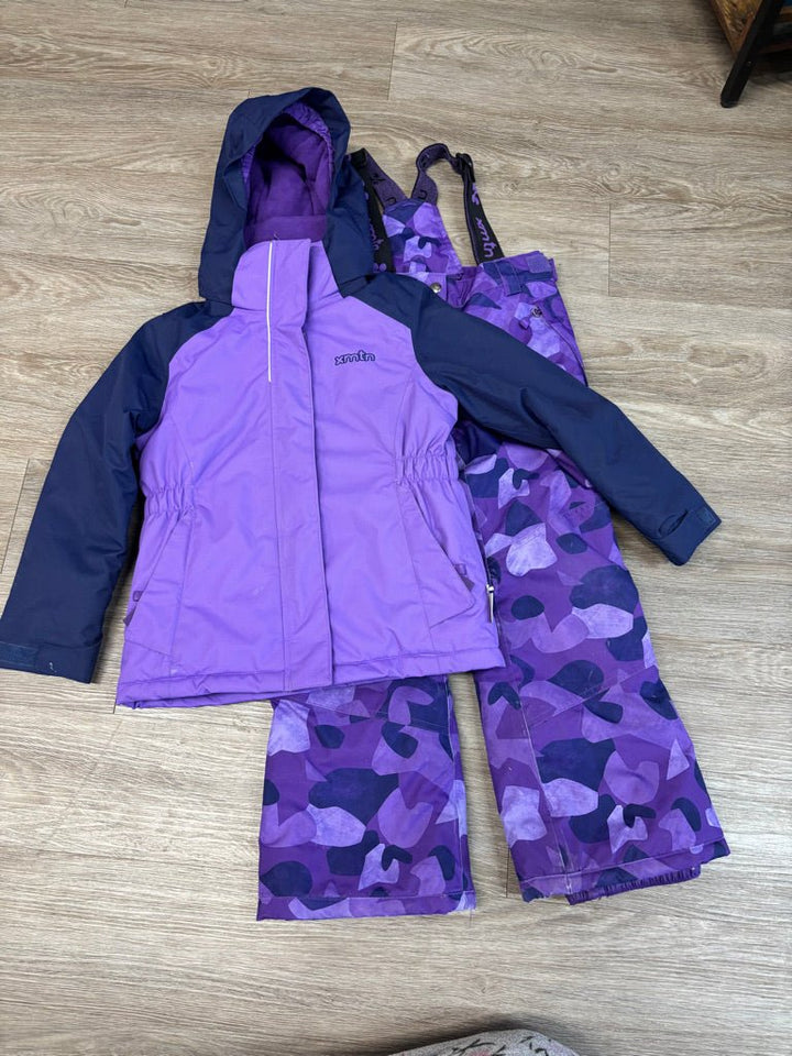 XMTN Purple Camo Two-Piece Snowsuit | Size 7 - Nest and Sprout-Consignment