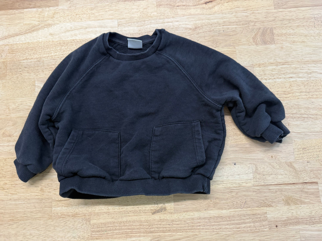 Zara Charcoal Sweatshirt – 18–24M