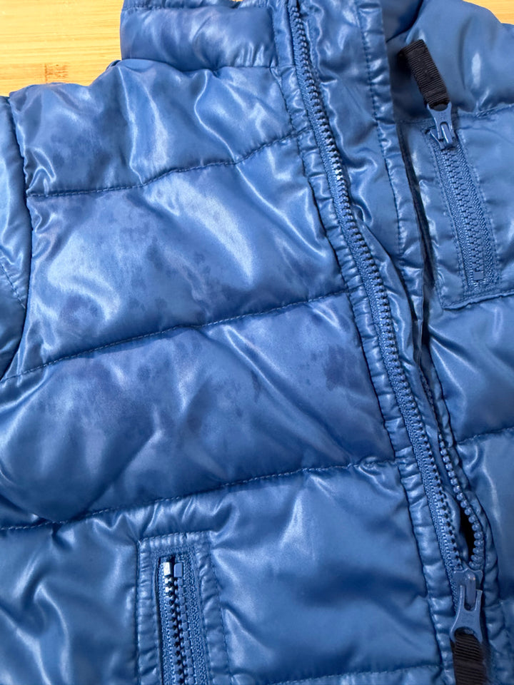 Baby Gap Puffer Jacket – 6–12M | Blue Fleece Lined