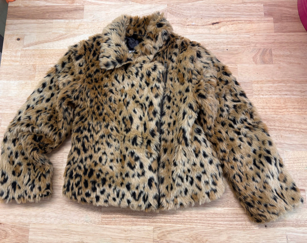 Westbound 4/5 Faux Fur Leopard Jacket