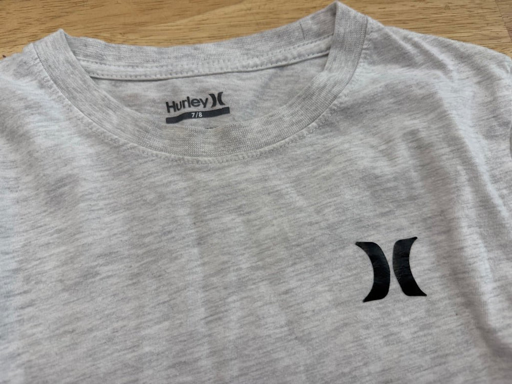 Hurley Long Sleeve Shirt – 7/8 | Light Grey - Nest and Sprout-Consignment