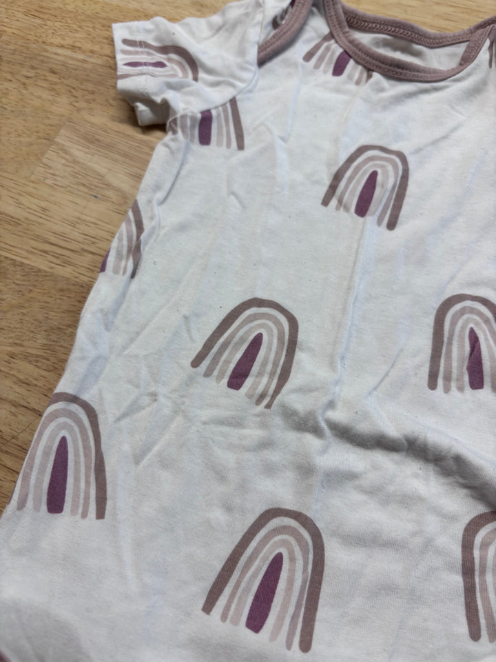 Kyte Baby White Short Sleeve Bodysuit 12–18M