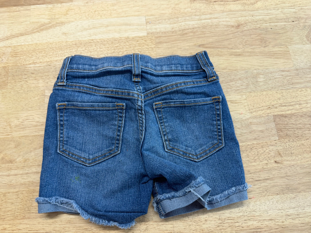 Old Navy Denim Shorts – 5 | Raw Edge Rolled Medium Wash