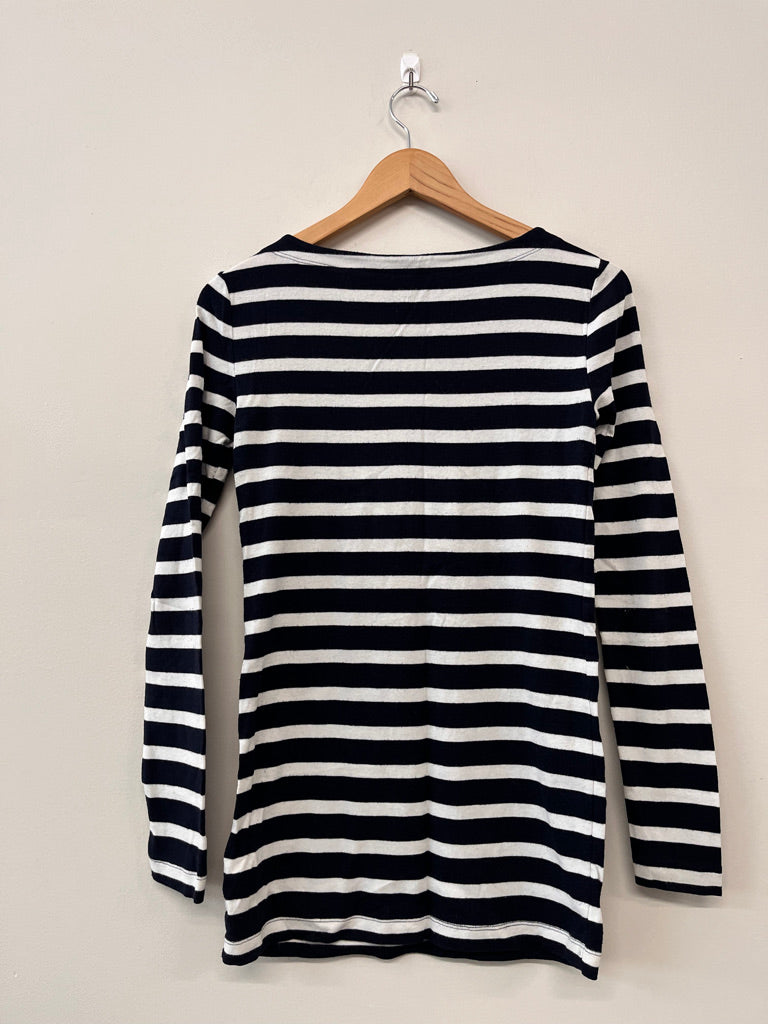 Gap S Maternity Top – Blue/White Stripe