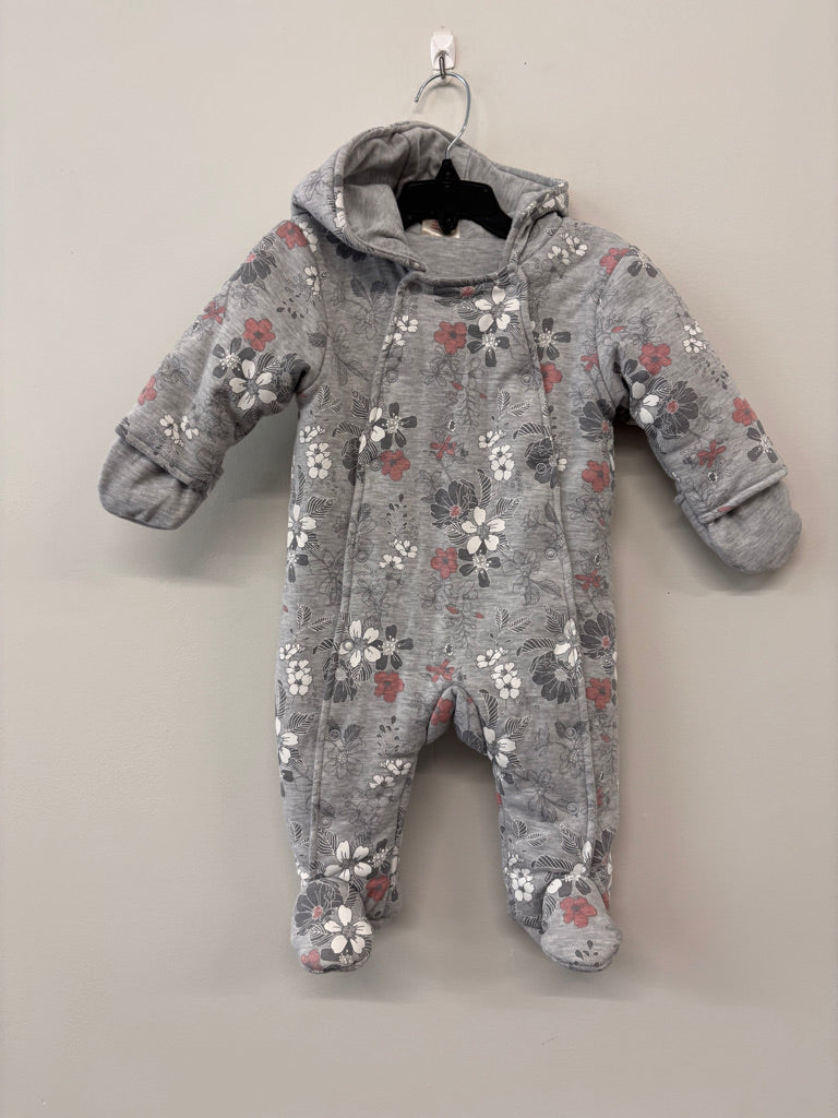 My First Wish 6–9M Quilted Bunting Suit – Floral