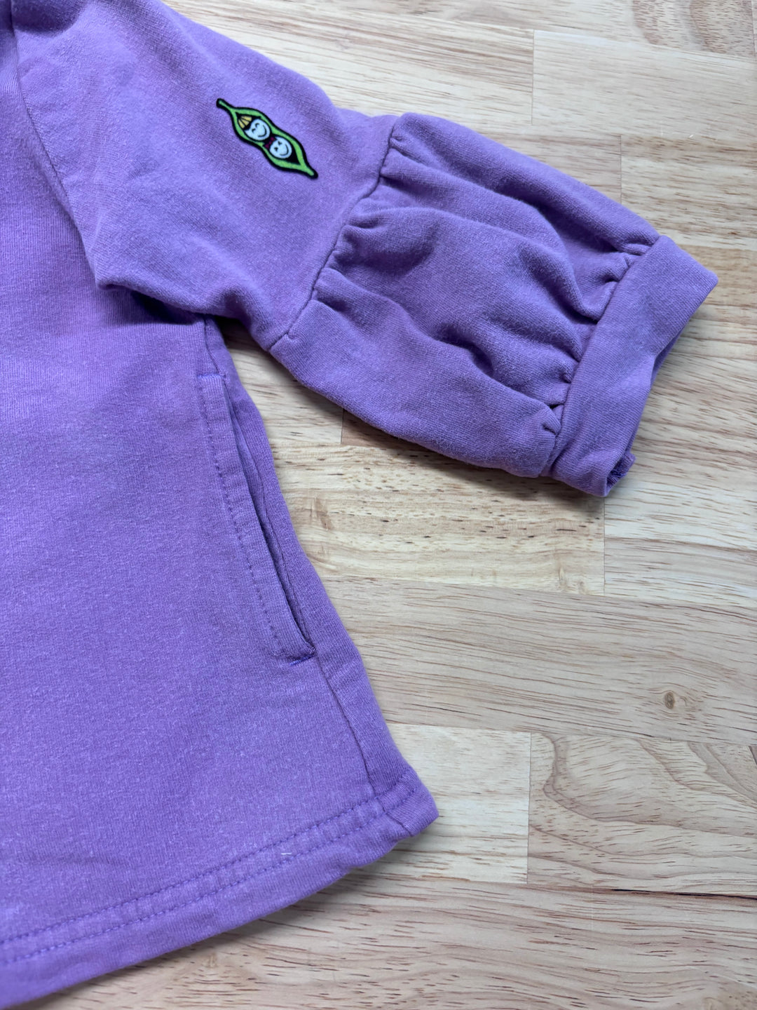 Peekaboo Beans Light Purple Jacket with Fluff Arms (Size 3)